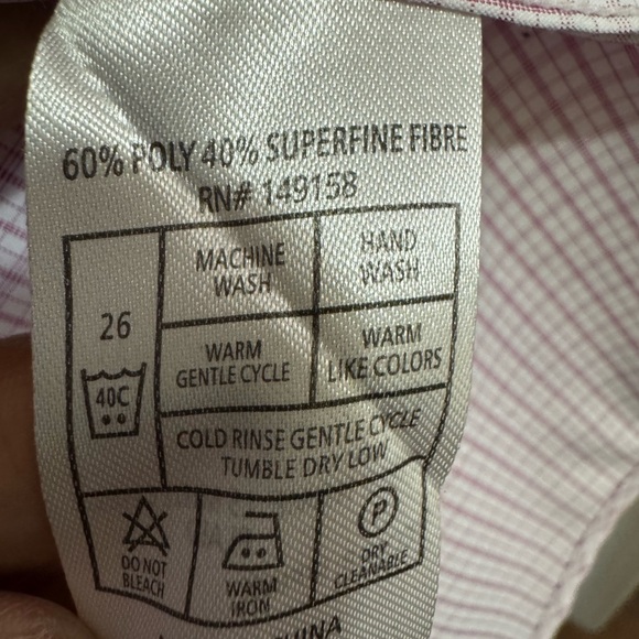 TRULY Pink Checkered Dress Shirt - Picture 3 of 5